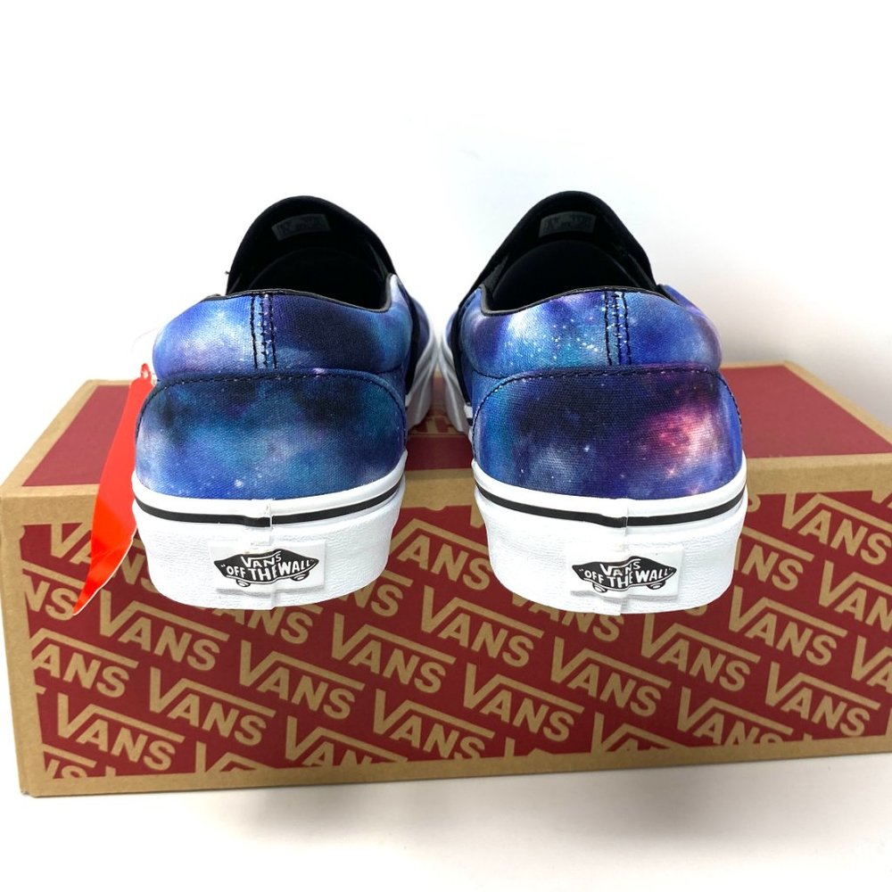 VANS Classic Slip-On Galaxy Blue White Canvas Sneakers Men's Size VN0A33TBG4F - Picture 5 of 11